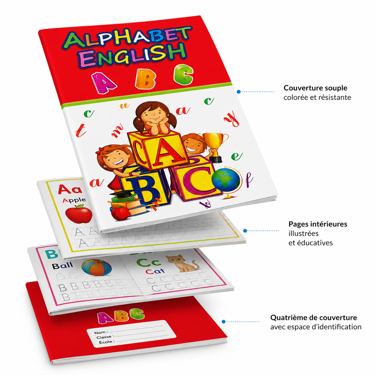 Tablette alphabétique audio aide à retenir rapidement