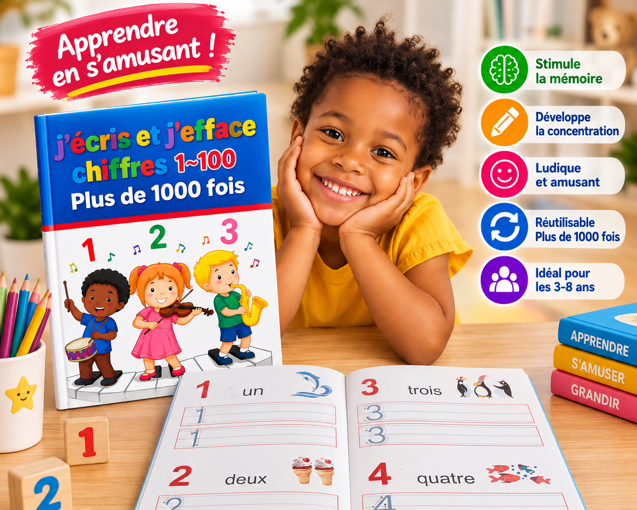 J'écris, j'efface plus de 1000 fois - Mathématique
