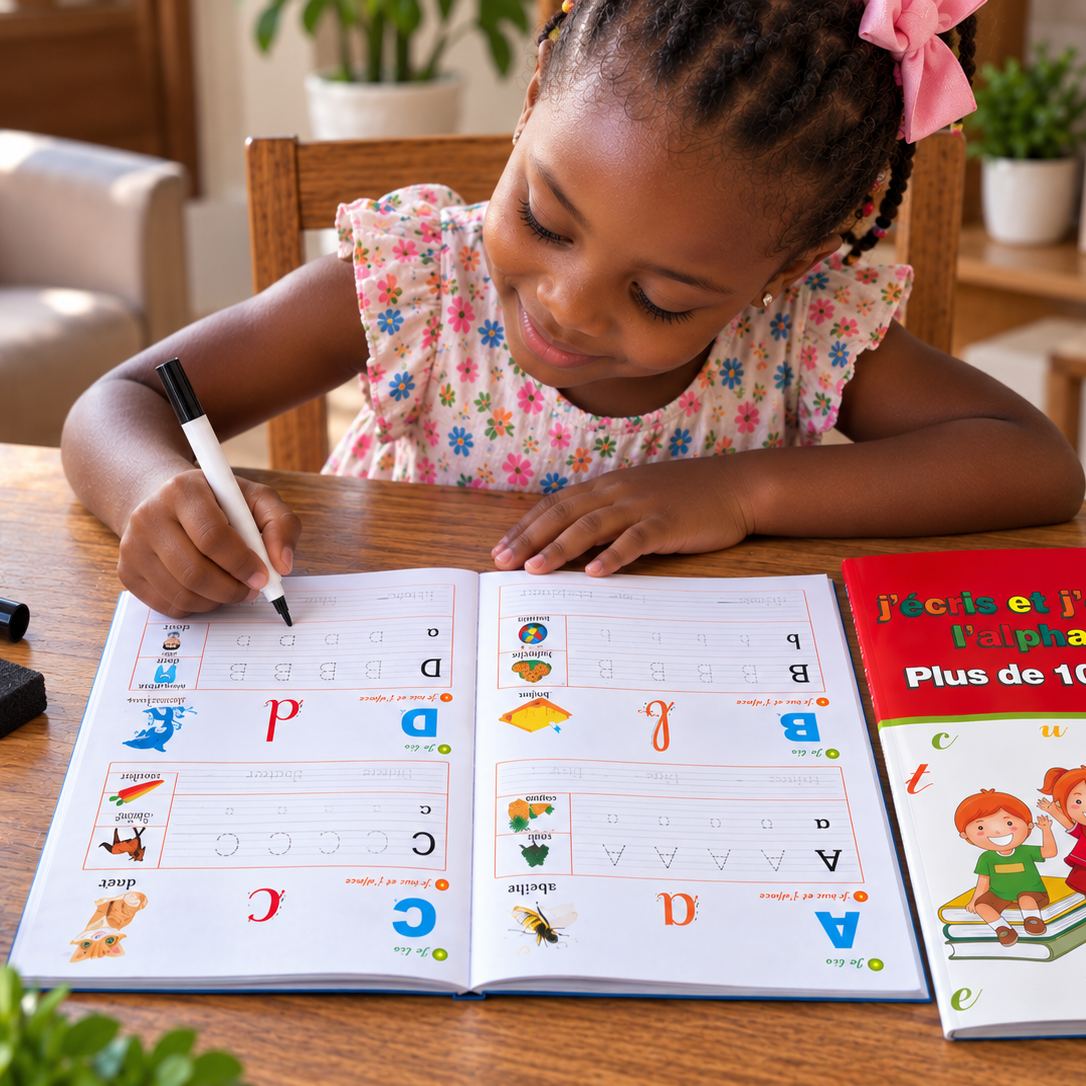 J'écris, j'efface plus de 1000 fois - Alphabet français