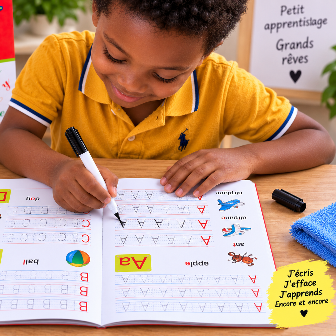 J'ecris, j'efface plus de 1000 fois - Alphabet en anglais